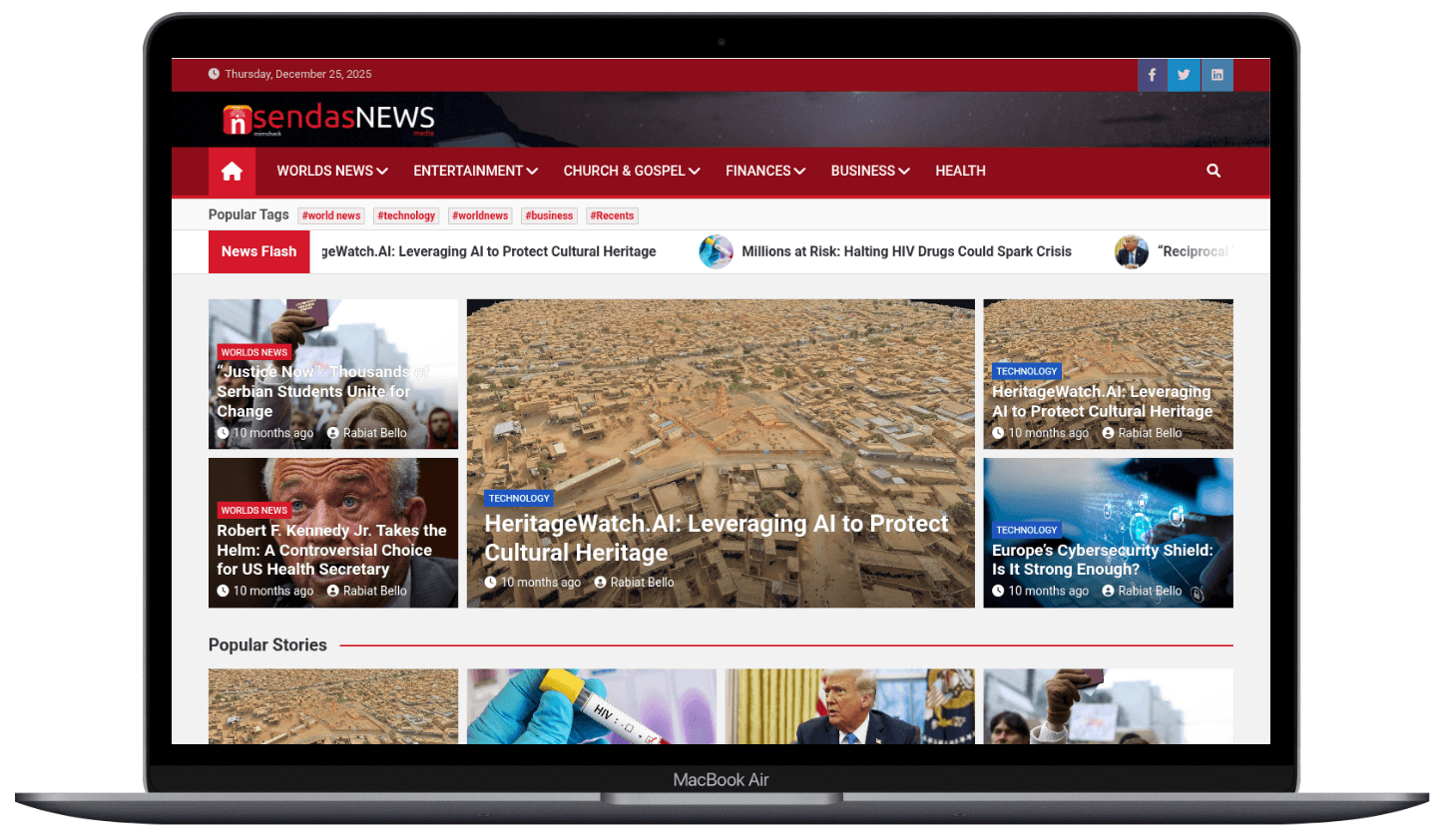 Build landing page website omicrom.org